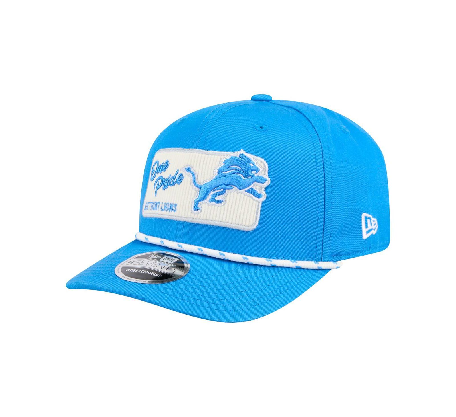 New Era Men's Blue Detroit Lions Chant 9SEVENTY Stretch-Snap Hat