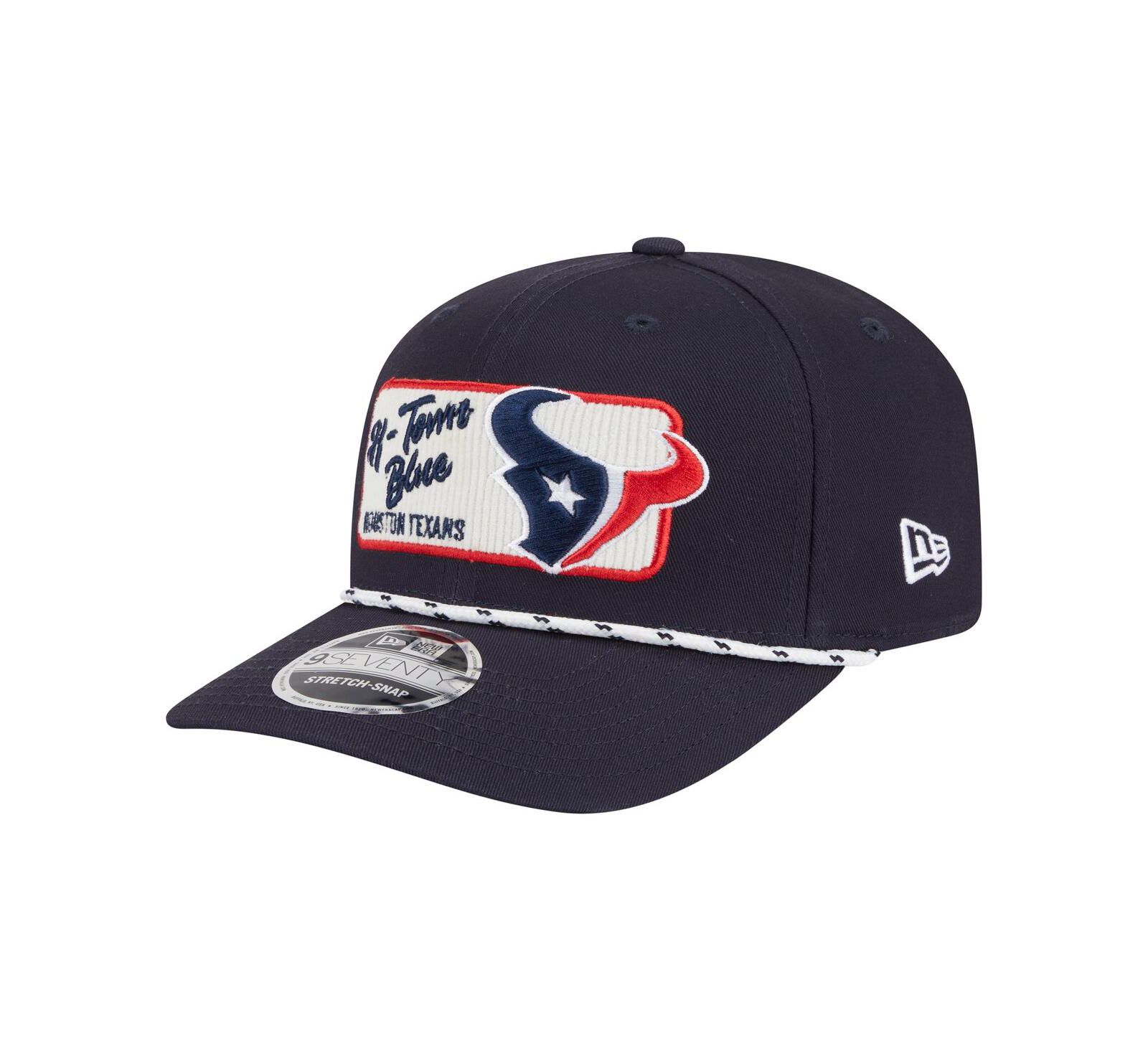 New Era Мужская кепка Houston Texans Chant 9SEVENTY Stretch-Snap темно-синяя
