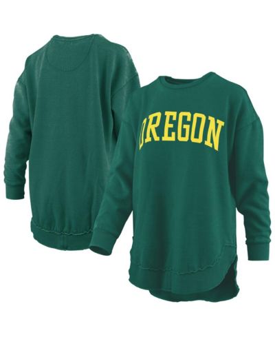 Pressbox Женское флисовое худи Oregon Ducks Mélange, зеленое, с длинным рукавом