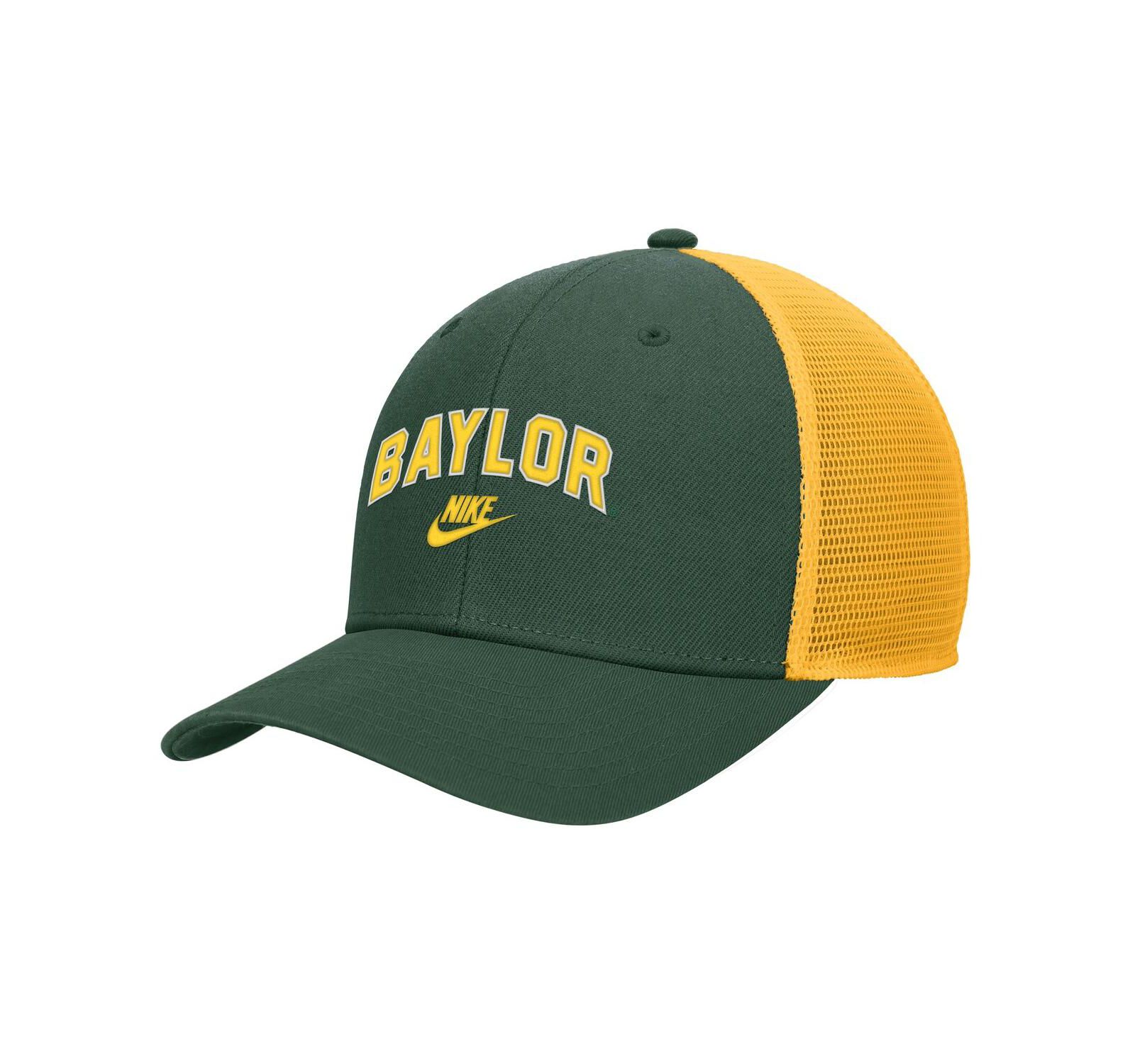 Мужская кепка Nike Green Baylor Bears Vintage Arch Rise Performance Trucker Adjustable