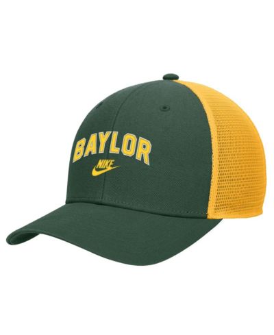 Мужская кепка Nike Green Baylor Bears Vintage Arch Rise Performance Trucker Adjustable