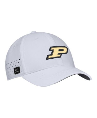 Кепка Nike Men's White Purdue Boilermakers 2025 On-Field Performance Flex