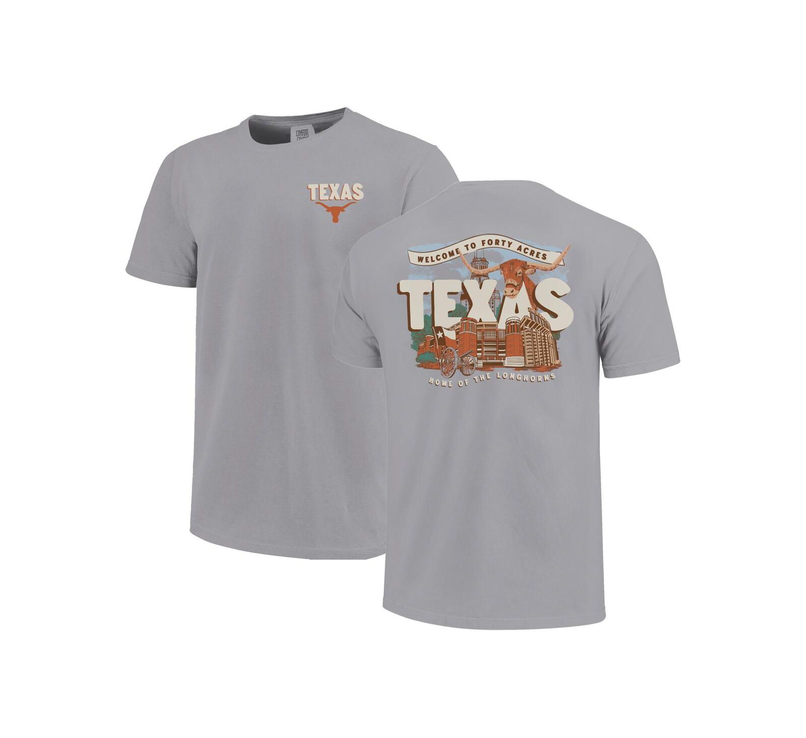 Футболка Image One для мальчиков и девочек Gray Texas Longhorns Local Campus Scene