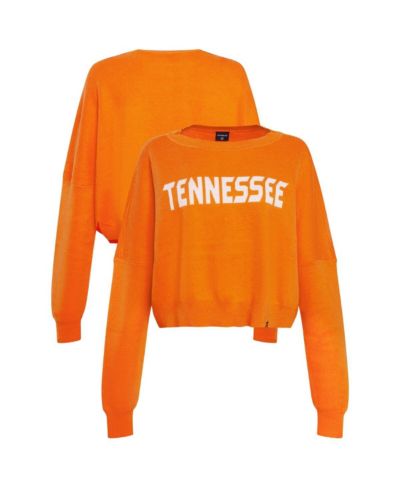 Женский укороченный вязаный джемпер Hype And Vice Tennessee Orange Tennessee Volunteers
