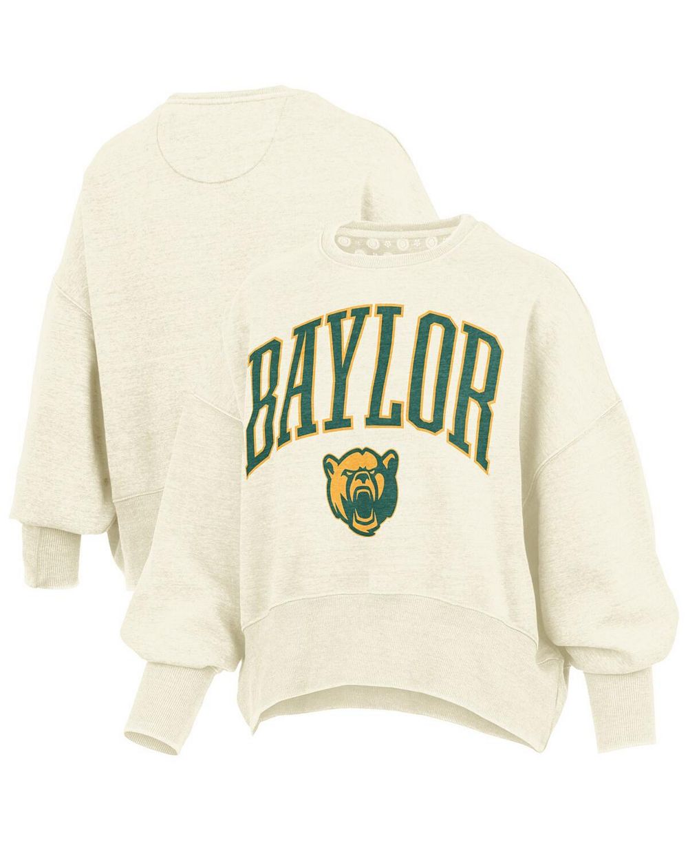 Женское свитшот Pressbox Natural Baylor Bears Oversized Waist-Length Crewneck