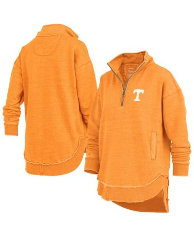 Pressbox Women's Tennessee Orange Tennessee Volunteers Northfork Sojourn Poncho Quarter-Zip Sweatshirt