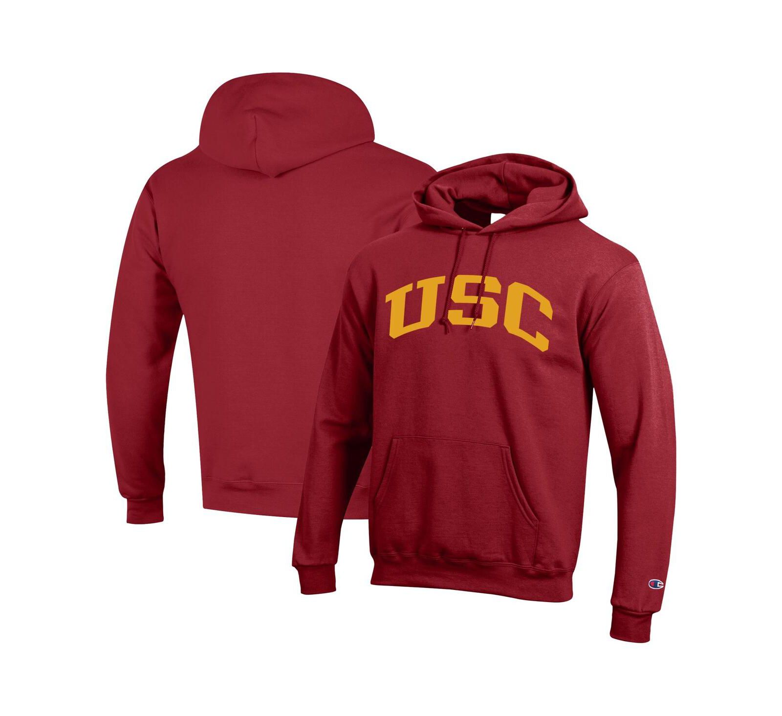 Мужское худи Champion Cardinal USC Trojans Basic Arch Fleece Pullover