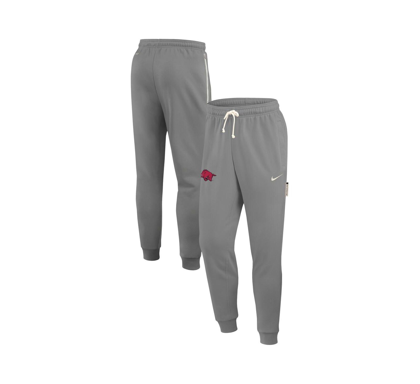 Nike Men's Heather Gray Arkansas Razorbacks 2025 Sideline Performance Taper Pants