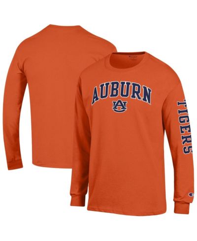 Champion Men's Orange Auburn Tigers Arch Over Logo 2-Hit Long Sleeve T-Shirt