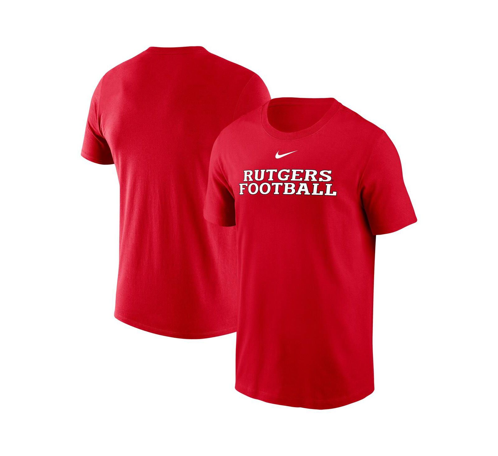Мужская футболка Nike Scarlet Rutgers Scarlet Knights Football Performance