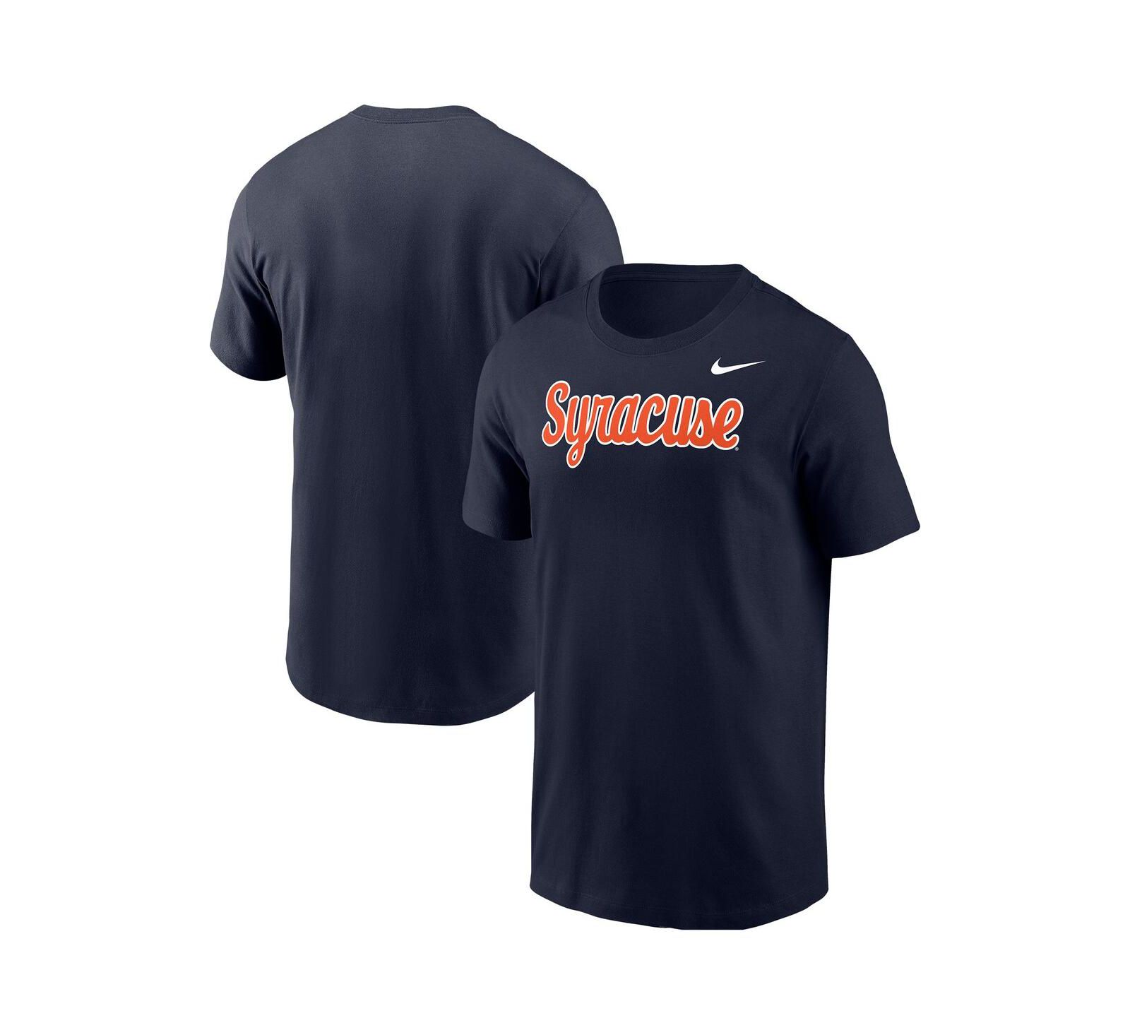 Nike Мужская футболка Syracuse Orange Script, Navy