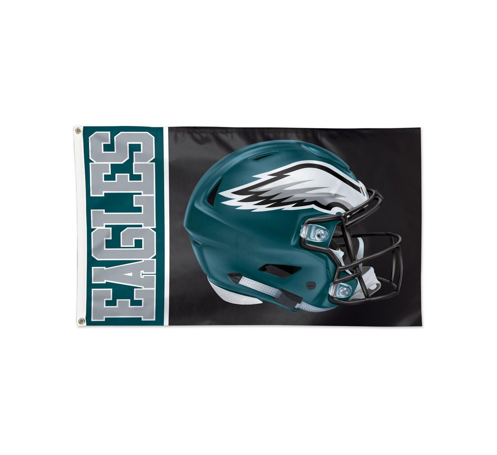 Флаг Philadelphia Eagles Wincraft 3' x 5' шлем Deluxe односторонний