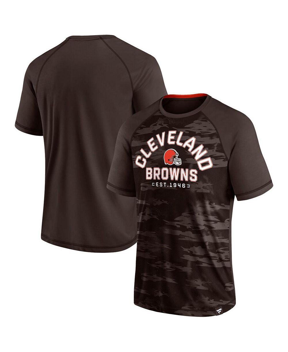 Мужская футболка Fanatics Brown Cleveland Browns Hail Mary Raglan
