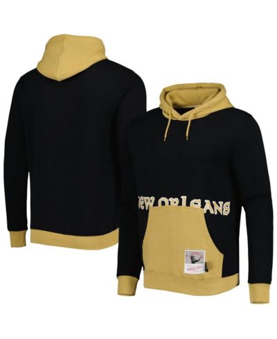 Мужское худи Mitchell & Ness Black New Orleans Saints Big Face 5.0