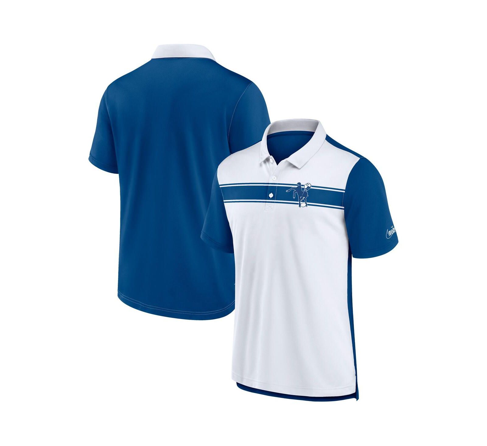 Nike Мужская рубашка-поло Indianapolis Colts Rewind Pique White/Royal