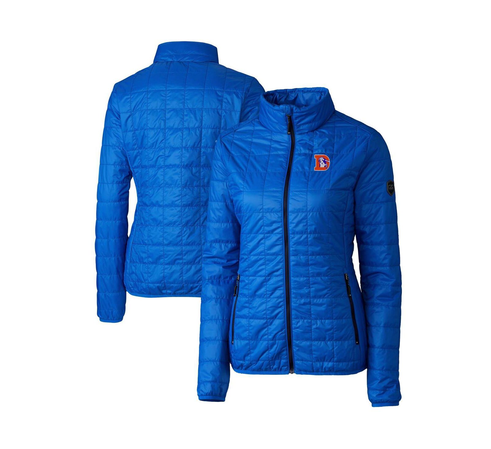 Cutter & Buck Женский пуховик Rainier PrimaLoft Eco Full-Zip с логотипом Denver Broncos