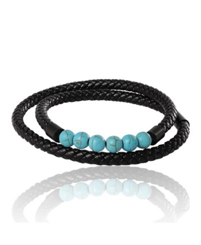 Lucky Brand Turquoise Beaded Bracelet - 16.5''