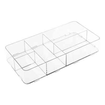 iDesign Interlocking Divided Drawer Organizer
