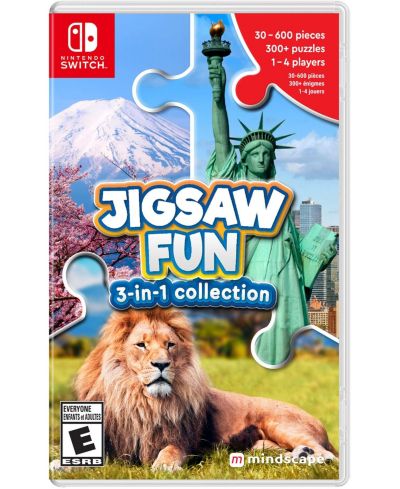 Maximum Games Jigsaw Fun: 4-Player Puzzle 3-in-1 Collection Nintendo Switch