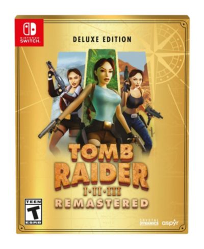Tomb Raider I-III Remastered Starring Lara Croft Deluxe Edition - Nintendo Switch