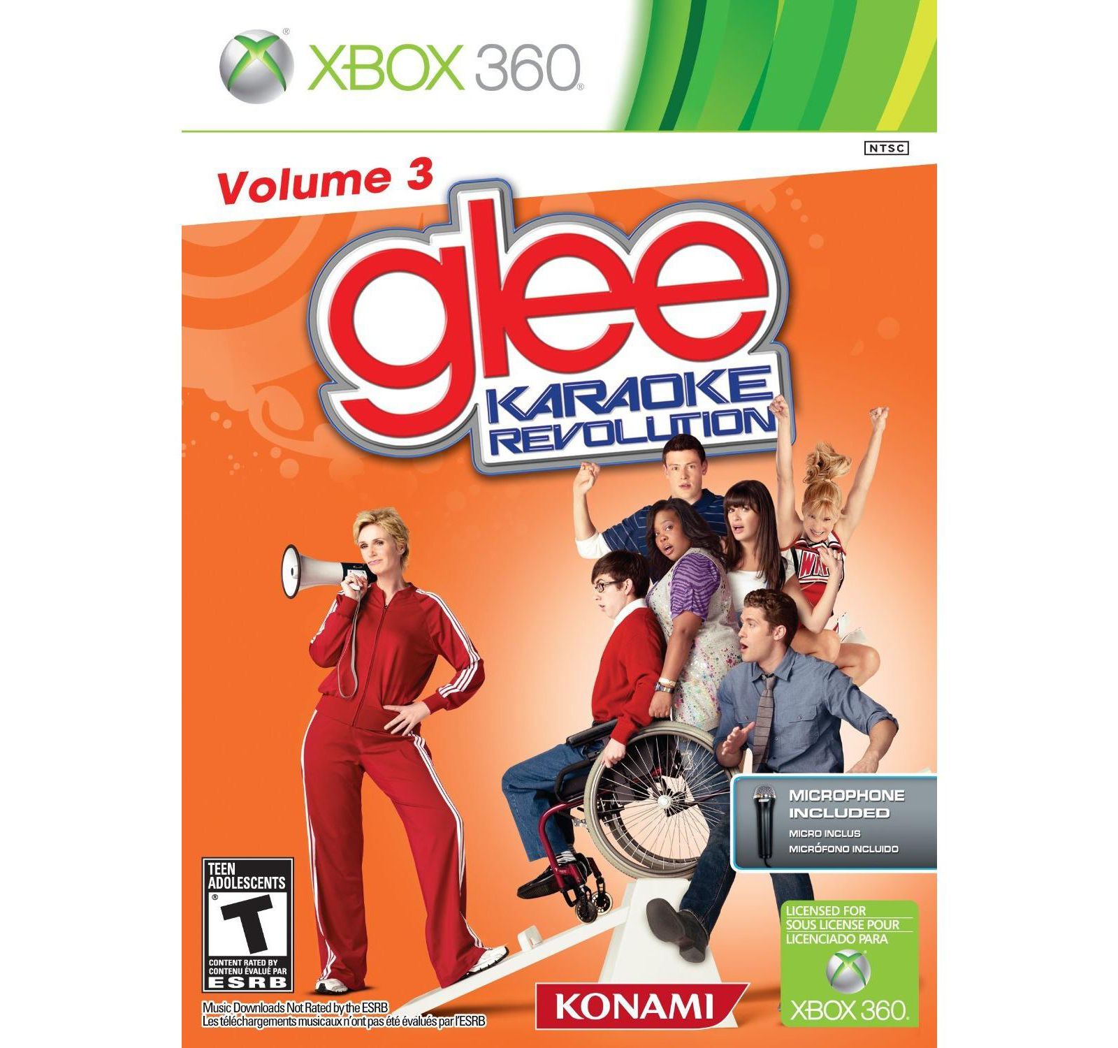 KONAMI Karaoke Revolution Glee: Volume 3 Bundle - Xbox 360