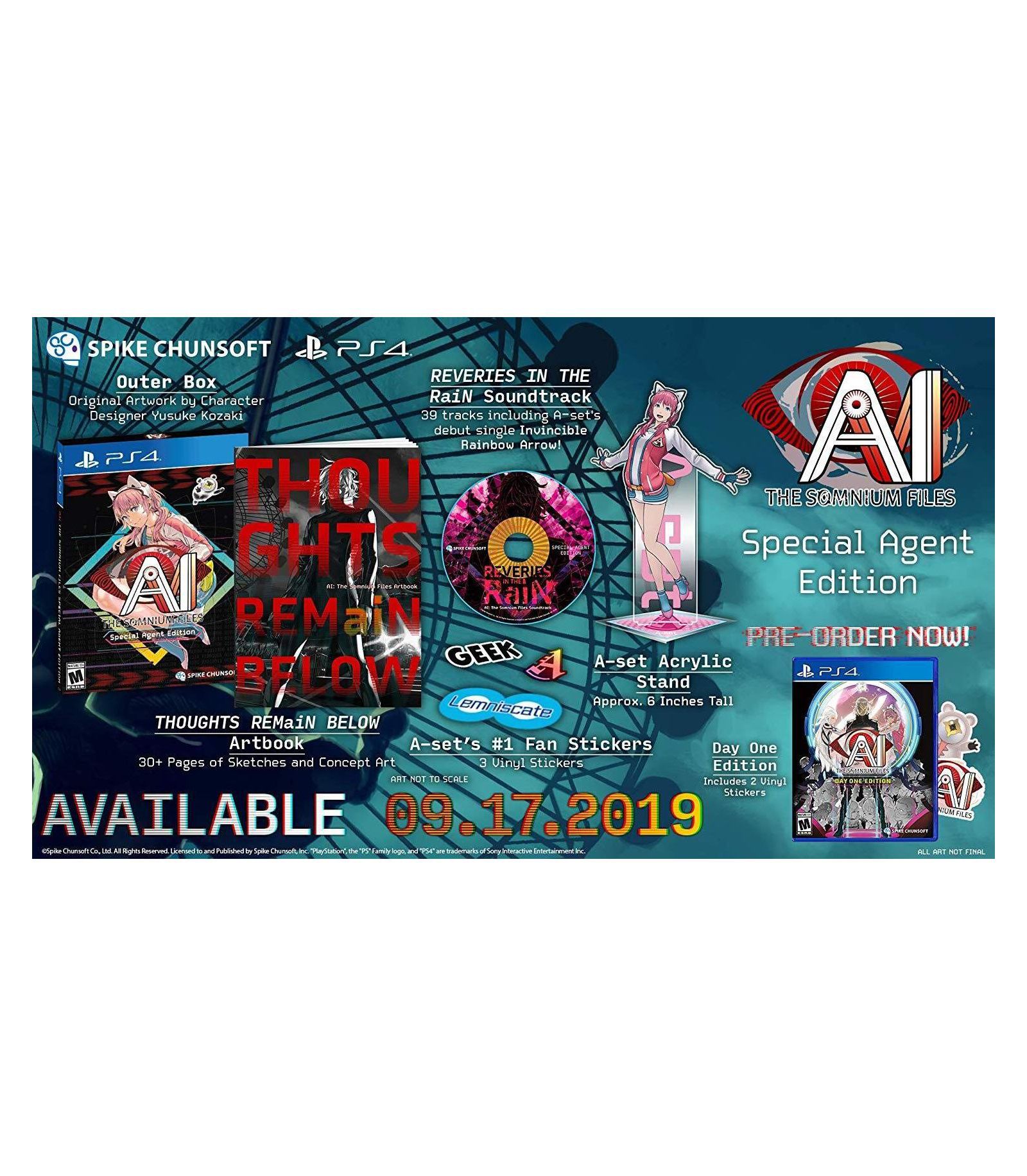 Sega AI: Somnium Files Special Agent Limited Edition PlayStation 4