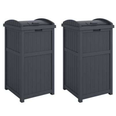 Мусорные баки Suncast 30 Gallon Hideaway Cyberspace 2-Pack