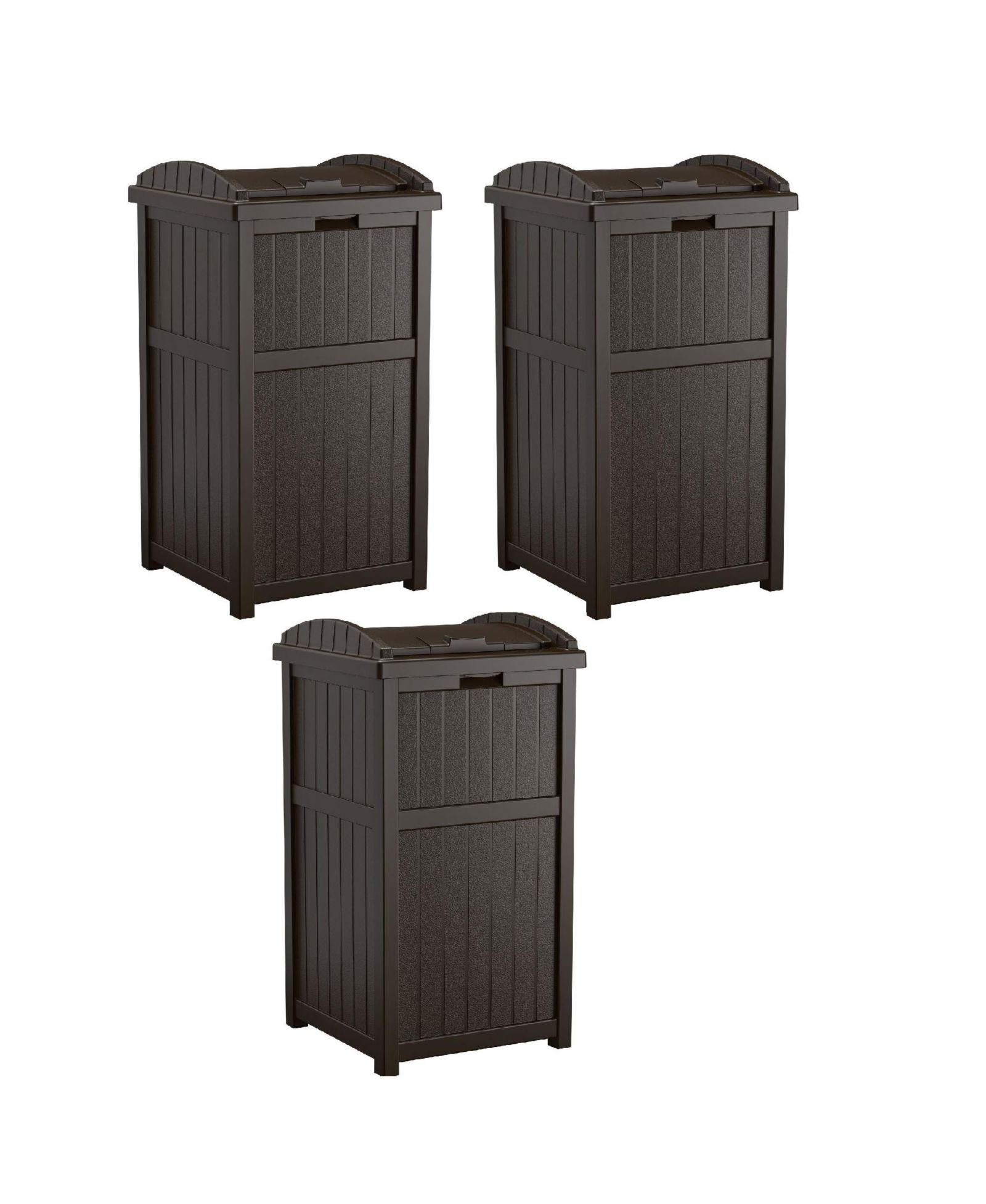 Suncast Уличный мусорный бак для патио 33 Gal (3 шт.)