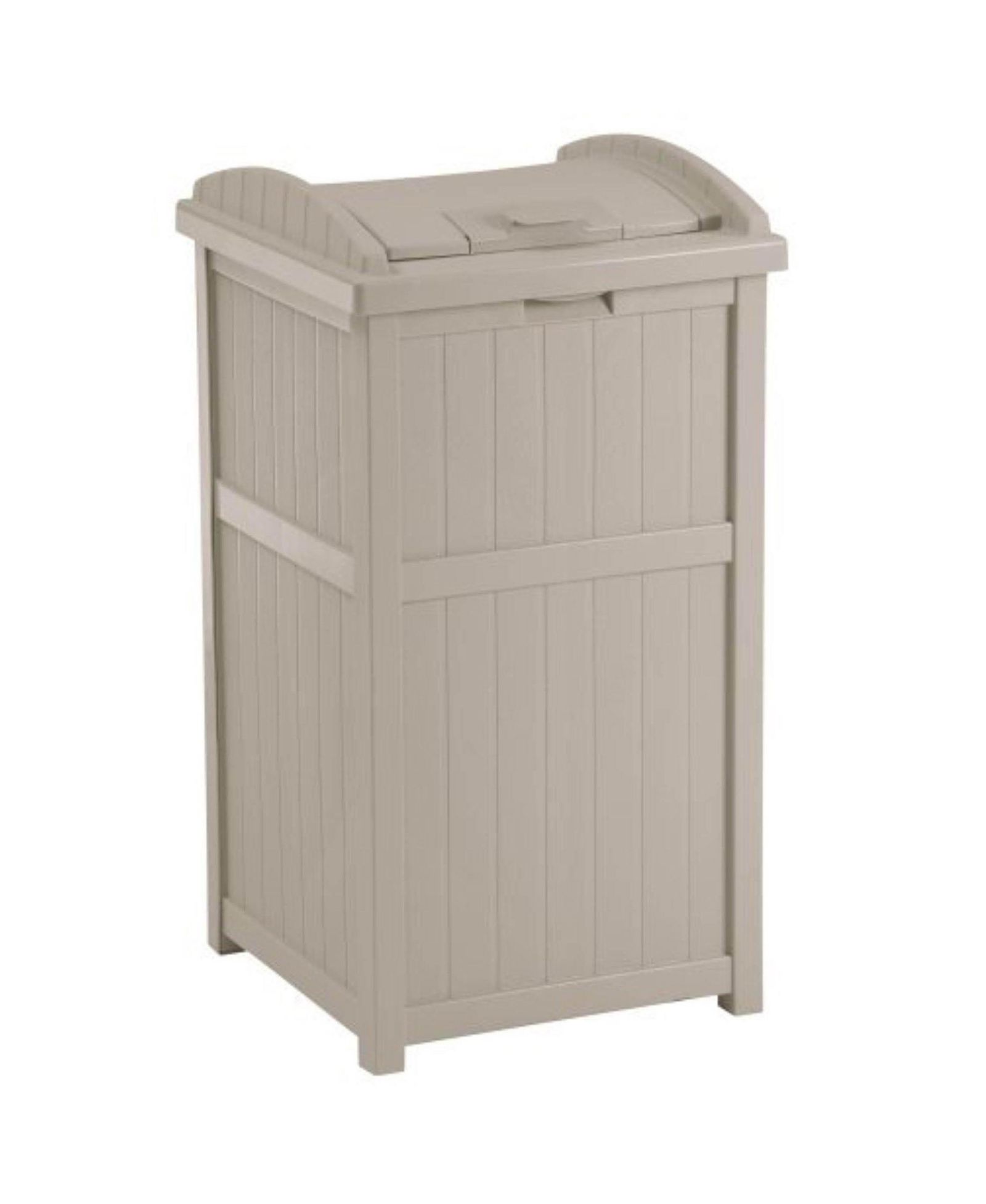 Мусорный бак Suncast для патио, 30-33 Gallon, Taupe, комплект из 2 шт