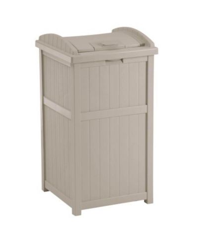 Мусорный бак Suncast для патио, 30-33 Gallon, Taupe, комплект из 2 шт