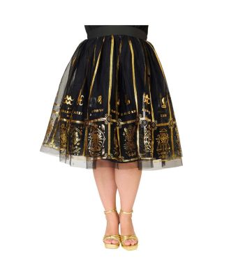 Unique Vintage Plus Size Brilliance Swing Skirt