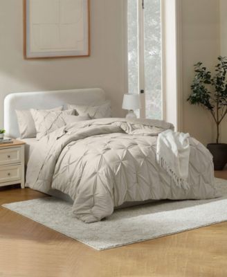 Nestl Luxury Soft Pinch Pleat 7-Pc. Comforter Set, Queen