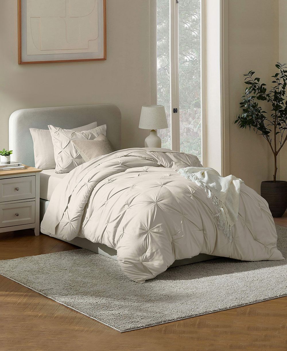 Nestl Luxury Soft Pinch Pleat 5-Pc. Comforter Set, Twin
