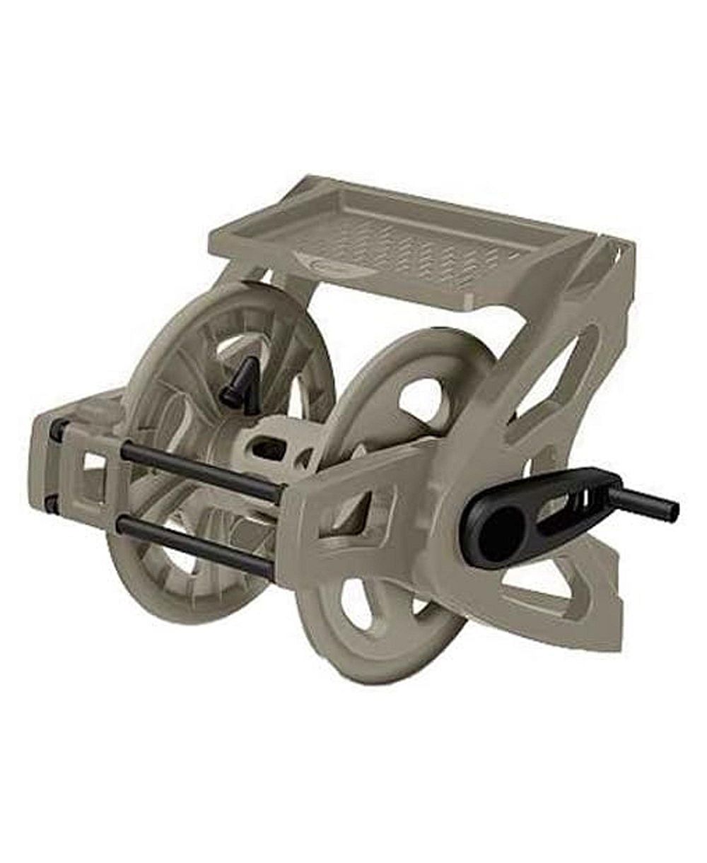 Suncast Slide Trak Hose Handler Wall Mounted 175' Garden Hose Reel, Reel Only