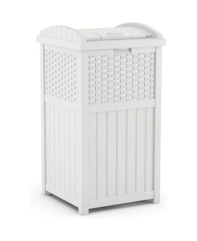 Мусорный бак Suncast GHW1732WH Outdoor 33 Gallon, White