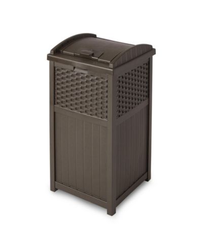 Suncast уличный мусорный бак GHW1732, 33 Gallon, коричневый