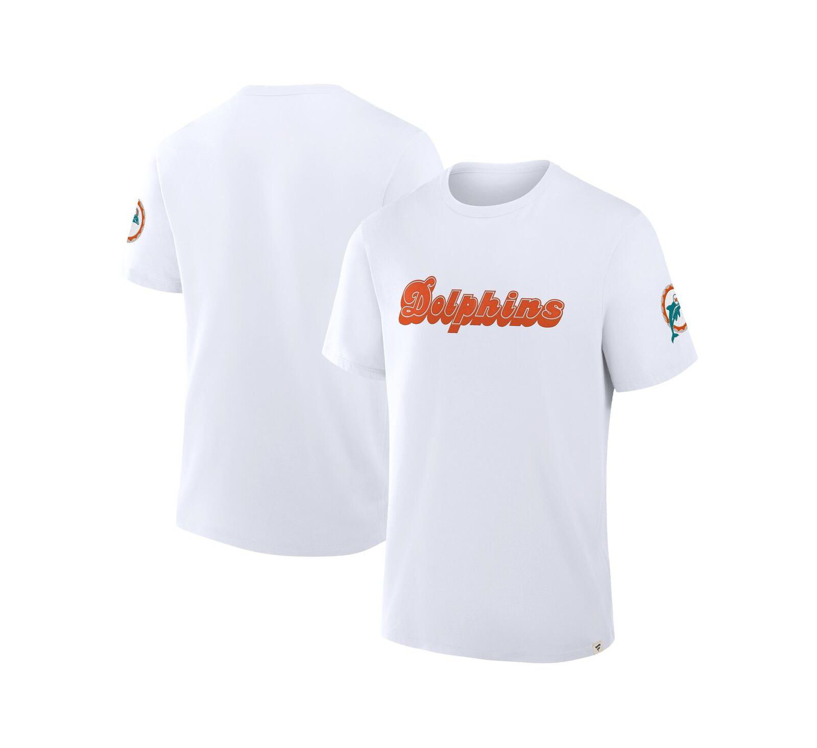 Fanatics Men's White Miami Dolphins Elevated Classic Legacy T-Shirt