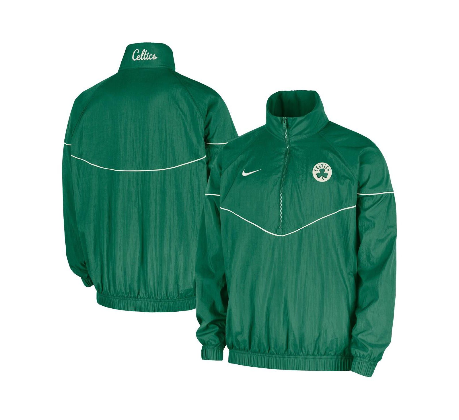 Куртка Nike Men's Boston Celtics Courtside Windrunner Woven Half-Zip, Kelly Green