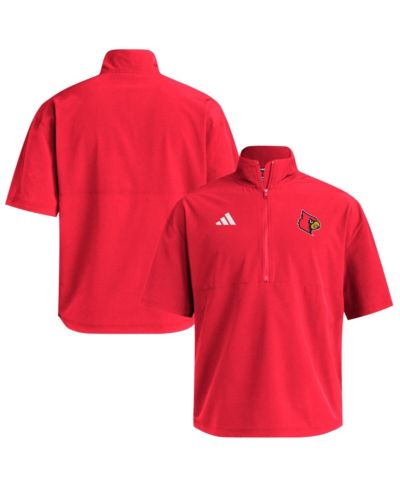 Мужская ветровка adidas Red Louisville Cardinals с коротким рукавом