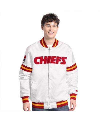 Мужская университетская куртка Starter Kansas City Chiefs Scout Full-Snap Varsity