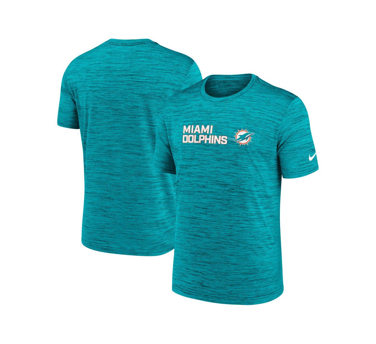 Мужская футболка Nike Aqua Miami Dolphins Big & Tall Primetime Reverse Play Velocity Performance