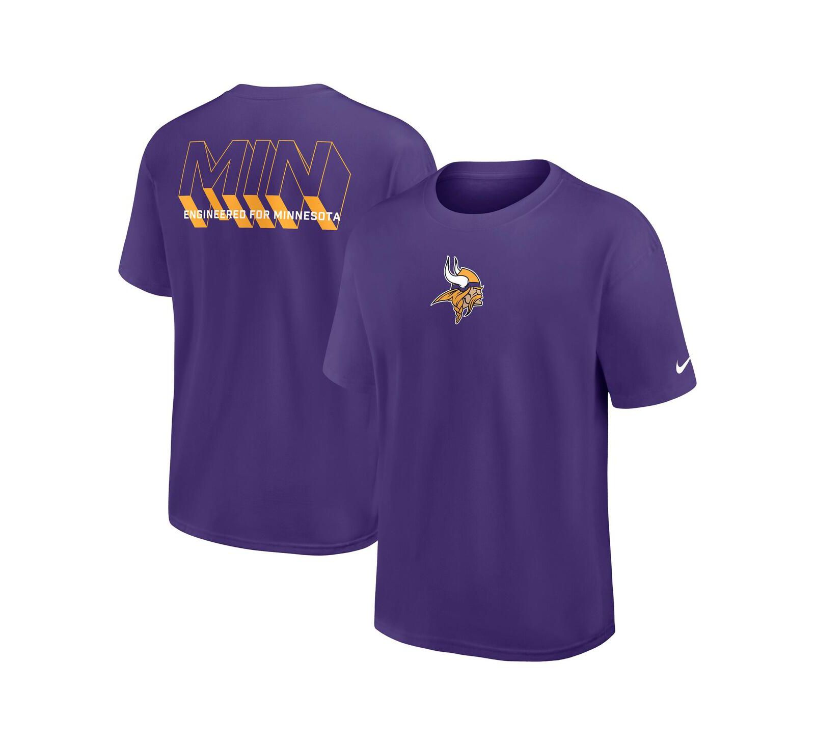 Nike Men's Purple Minnesota Vikings Dominate the Game Essential Max90 T-Shirt