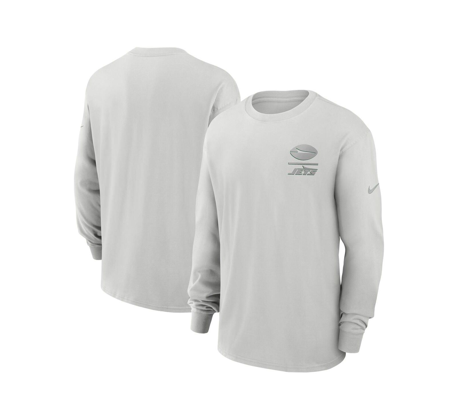 Nike Men's Gray New York Jets Essential Heavy Max90 Long Sleeve T-Shirt