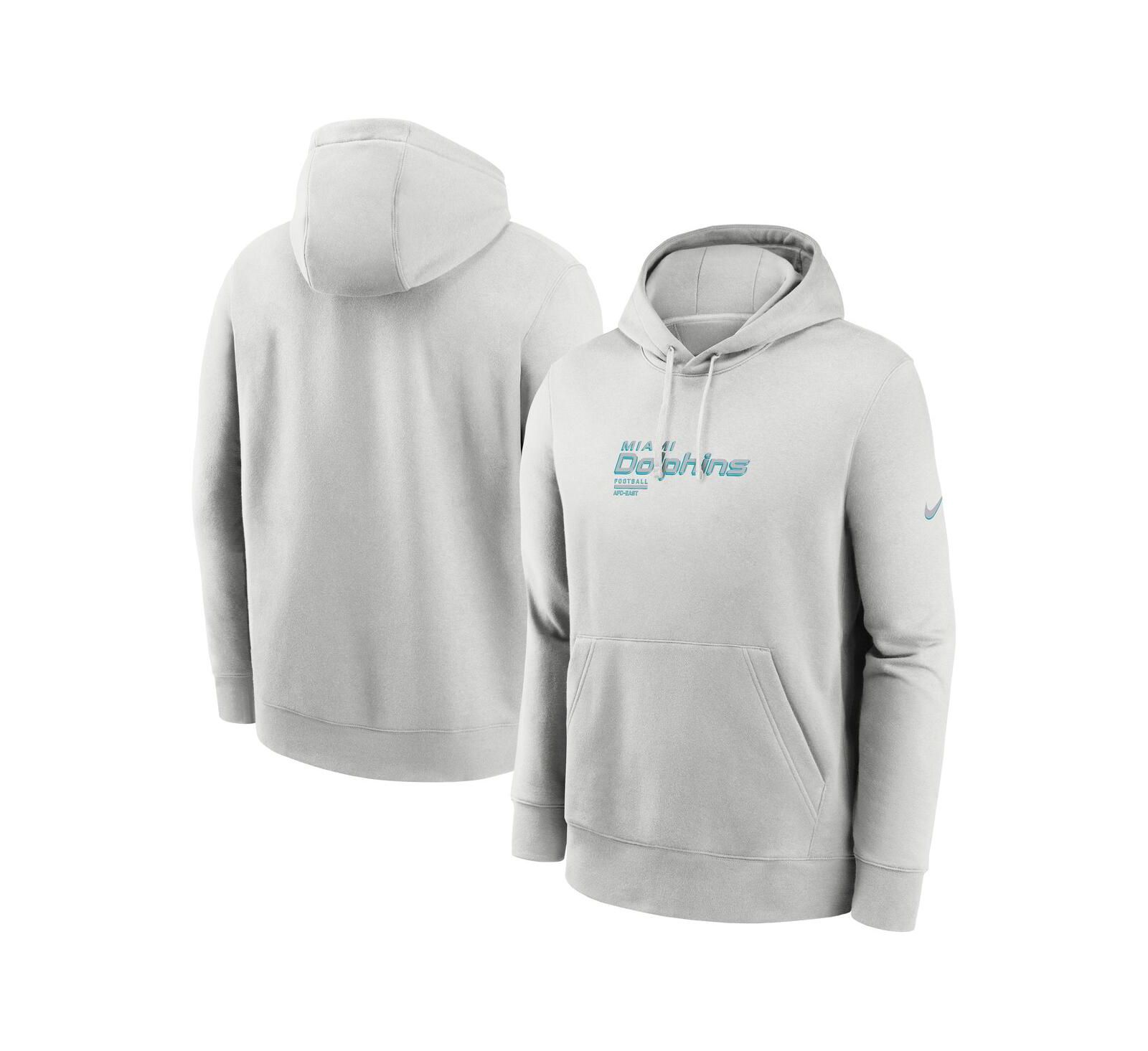 Мужское худи Nike Miami Dolphins Edge Pack French Terry Club Pullover, Gray