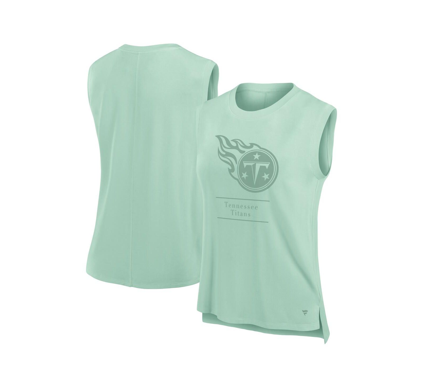 Женский топ Fanatics Mint Tennessee Titans Studio Embrace Tank Top