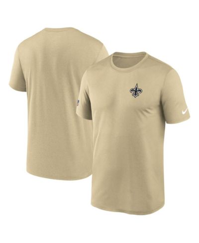 Мужская футболка Nike Gold New Orleans Saints Sideline Alt Pack Small Logo Legend Performance