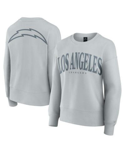 Fanatics Women's Gray Los Angeles Chargers Elements Pullover Sweatshirt