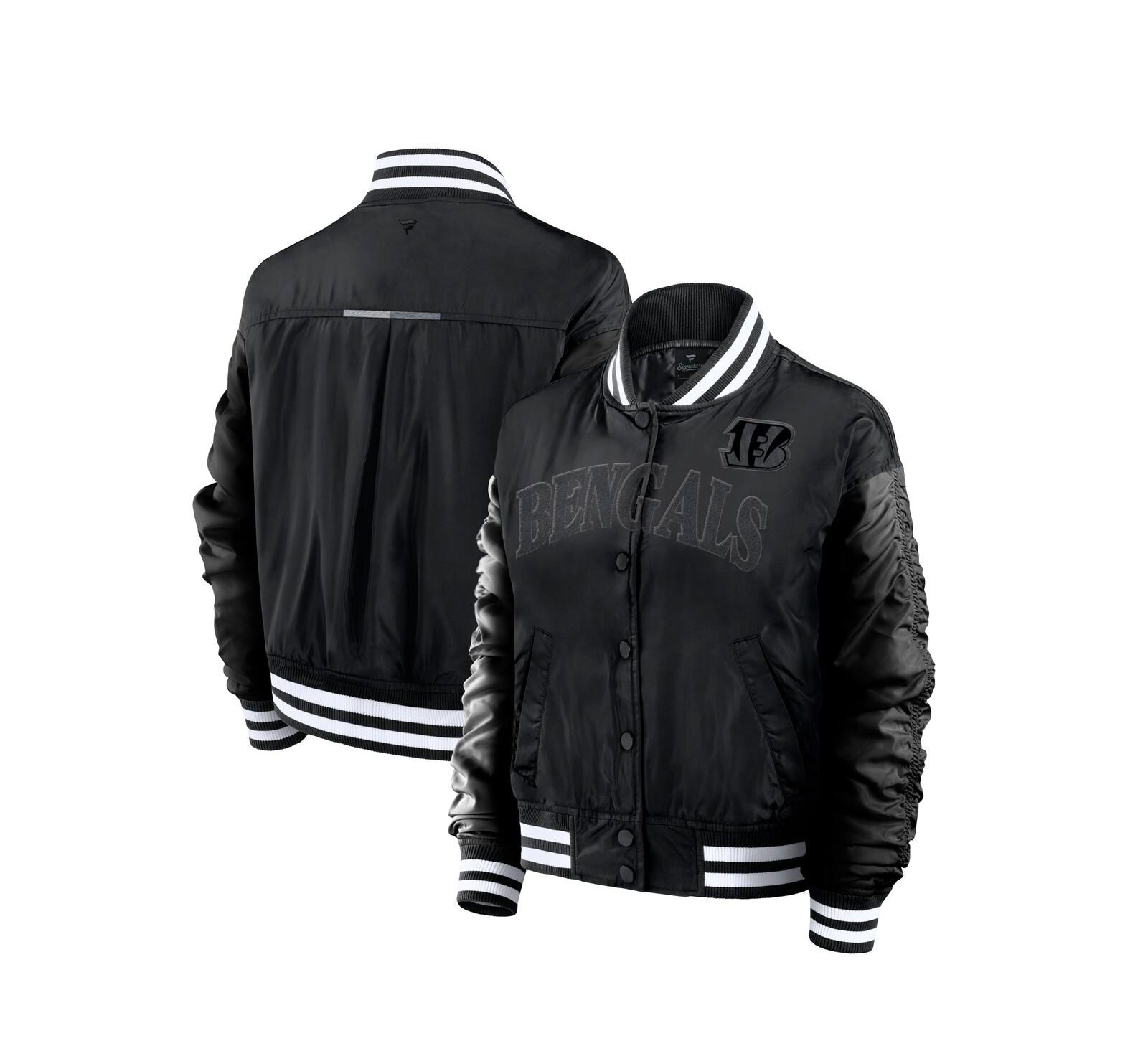 Женская куртка Fanatics Black Cincinnati Bengals Elements Wave Full-Snap
