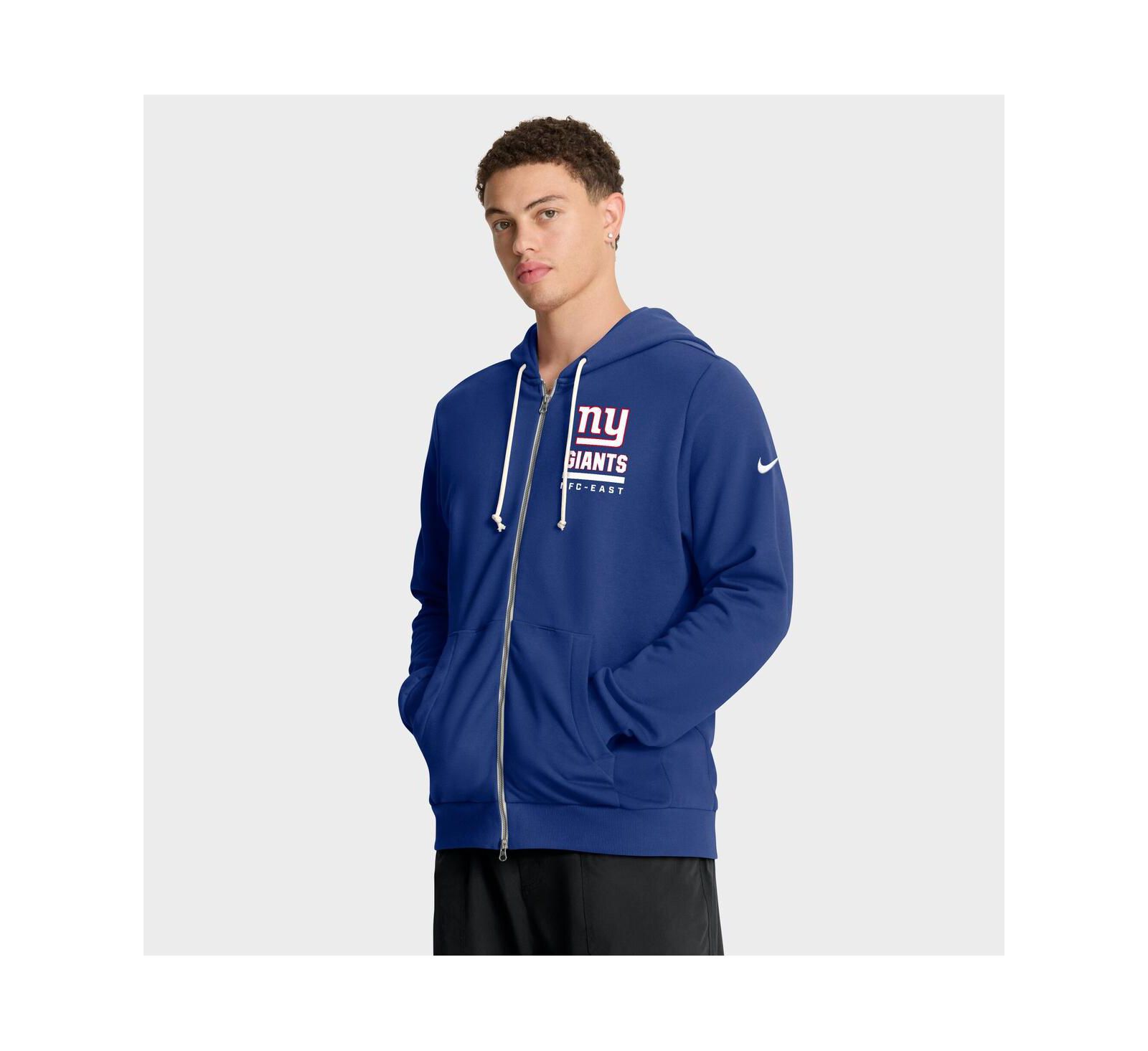 Nike Men's Royal New York Giants Sideline Standard Issue Utility Player Dri-FIT Full-Zip Hoodie