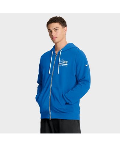 толстовка Nike Detroit Lions Sideline Standard Issue Utility Player Dri-FIT Full-Zip, Мужской, синий